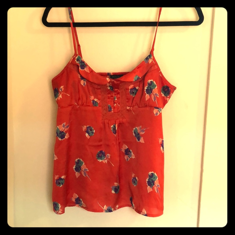 Silk floral top